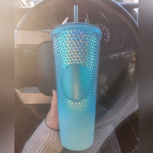 Starbucks Ombre Bling Studded Tumbler Glacier Blue 2023 NWT Venti - Picture 3 of 5